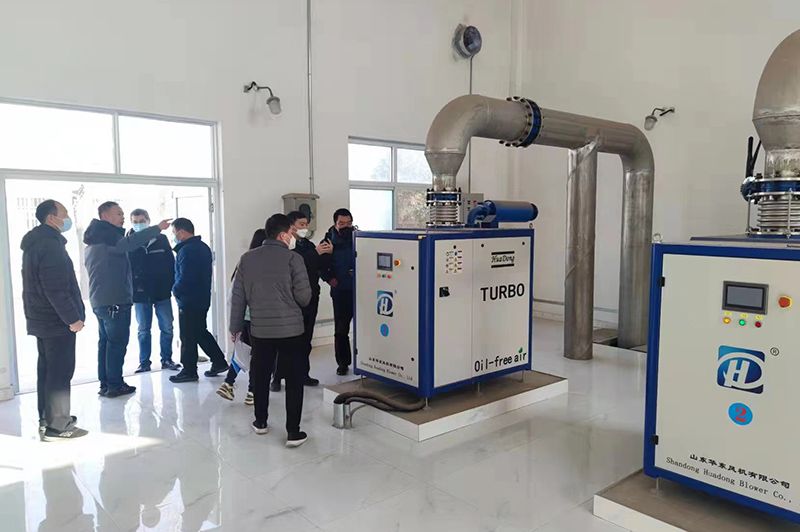 河南心連心集團領導參觀考察我司承建的50000噸市政污水處理廠項目